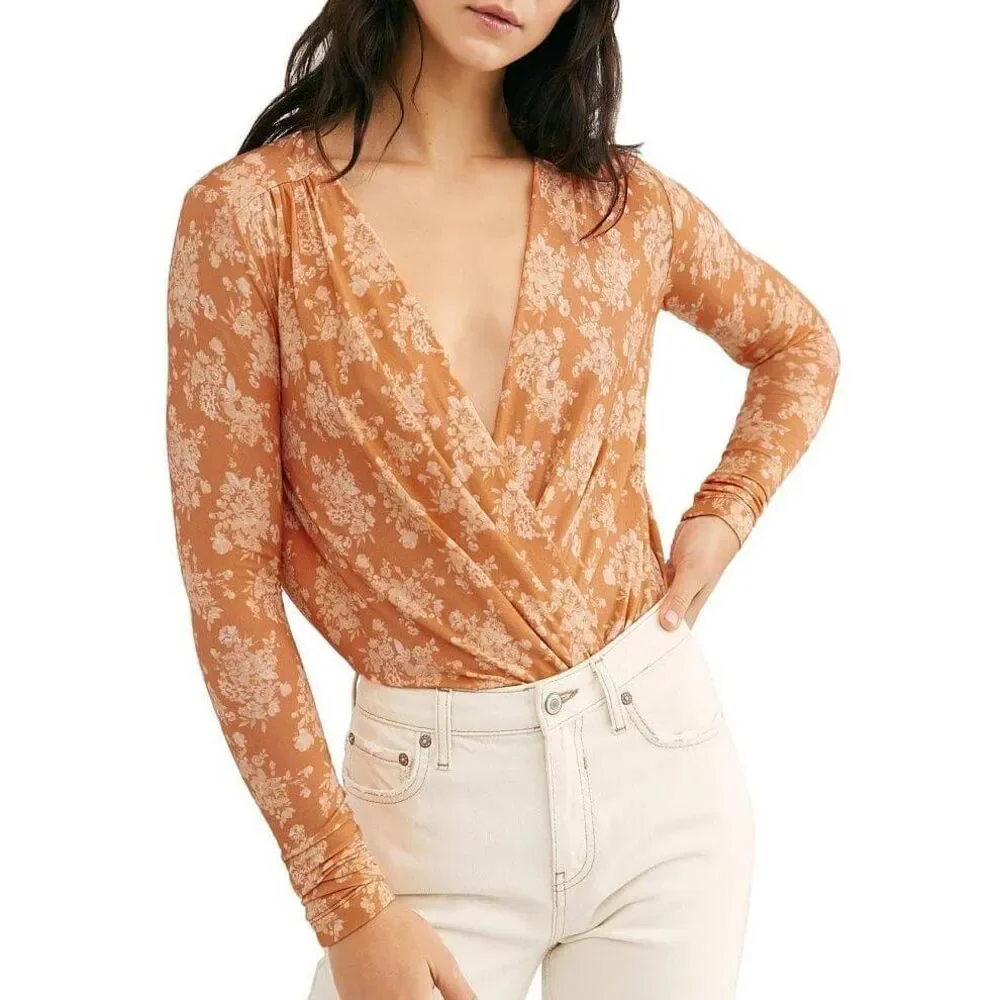 Free People Turnt Bodysuit in Spring Combo Size Small